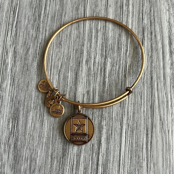 Alex and Ani Army Bangle Gold 2013 - Picture 1 of 7